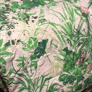 Lush Green Botanical Comforter